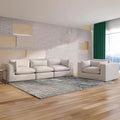 Cloud Bouclé 3 Seater & Love Seat Feather Sofa Set
