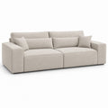 Dalton 3 seater sofa in vanilla cream — plain background