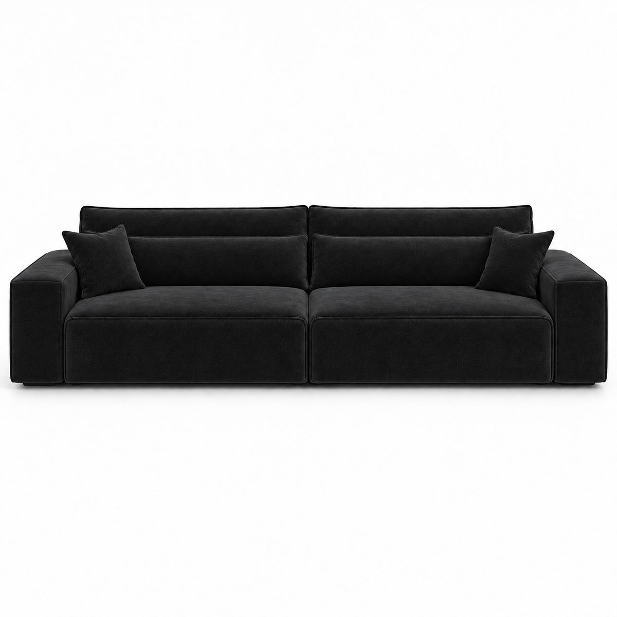 Dalton 4 seater sofa in midnight noir — plain background