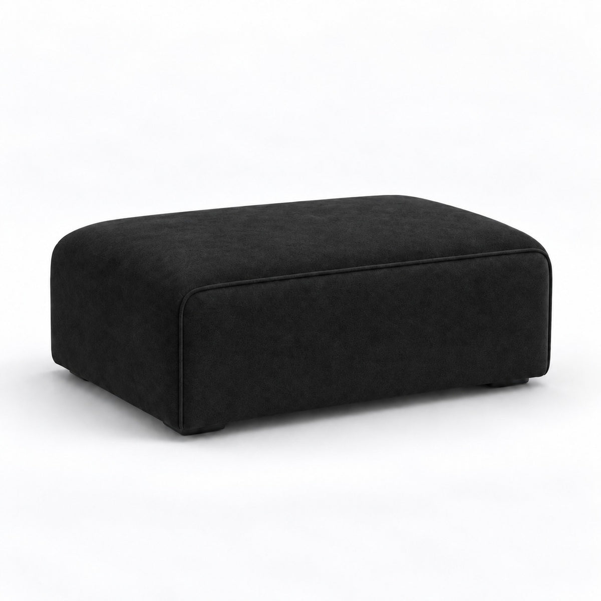 Dalton matching footstool in midnight noir – 100 × 70 cm