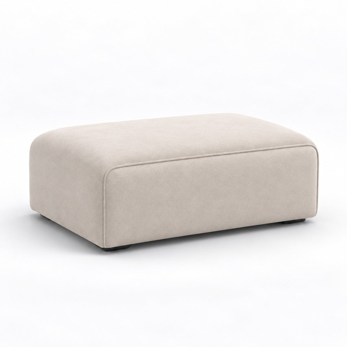 Dalton matching footstool in vanilla cream – 100 × 70 cm
