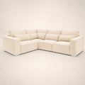 Cream modular sectional sofa with plush cushions and modern design for luxury living rooms