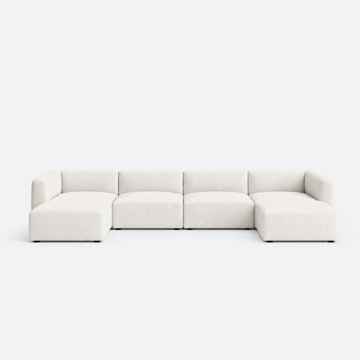 Delray Large (375cm) in Meringue on a cold light grey background
