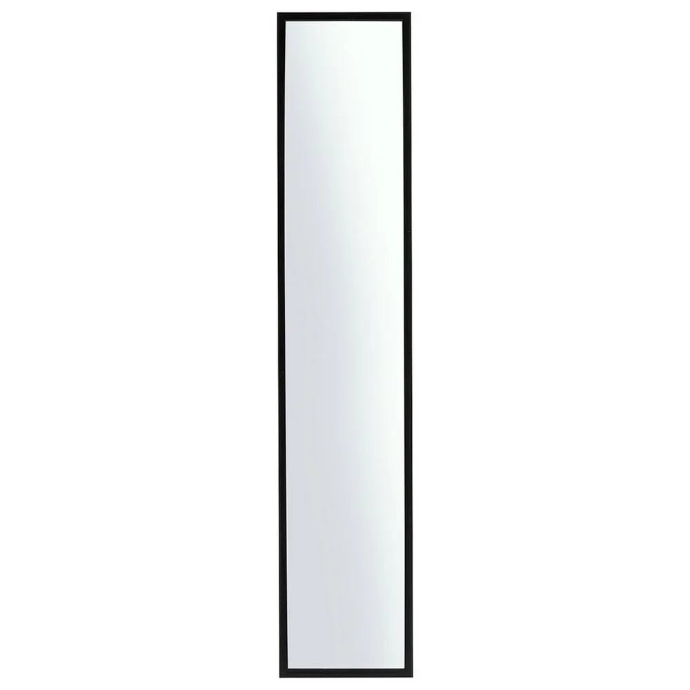 Tall black-framed full-length mirror for modern home decor