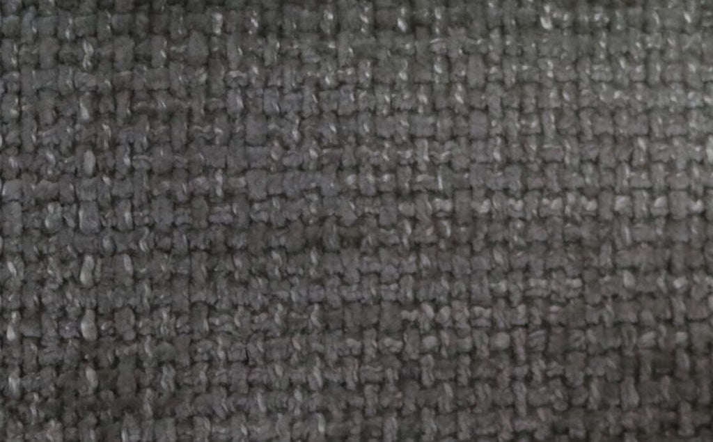 Close-up of dark grey textured upholstery fabric, ideal for luxury sofas and beds.