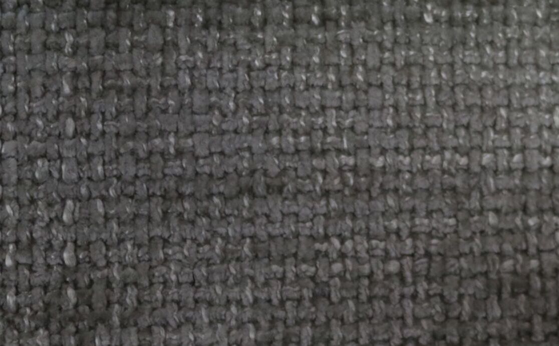 Close-up of dark grey textured upholstery fabric, ideal for luxury sofas and beds.