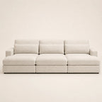 Luxury beige modular sofa with plush cushions, ideal for modern living rooms