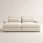 Cream textured luxury sofa with modular design, perfect for modern living rooms