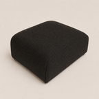 Maison Footstool - Luxe Chenille Double Espresso