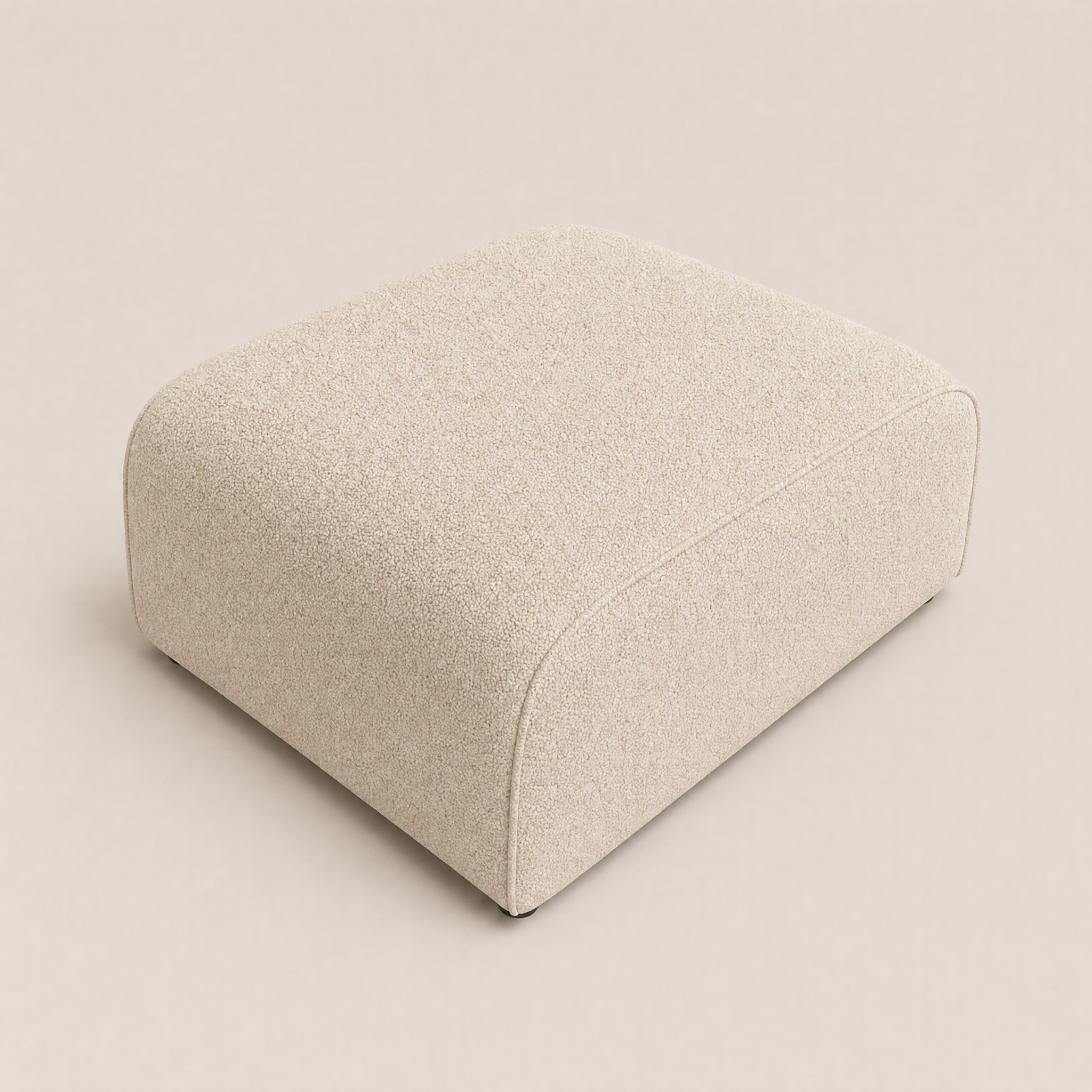 Maison Footstool - Bouclé Meringue