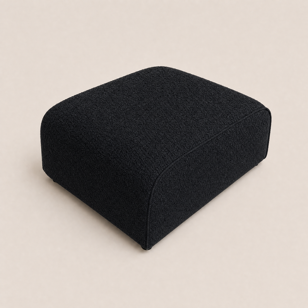 Maison Footstool - Bouclé Midnight