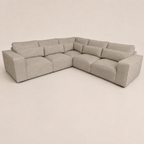 Maison 5 Piece Double Corner Sofa - Luxe Chenille Summer Beach