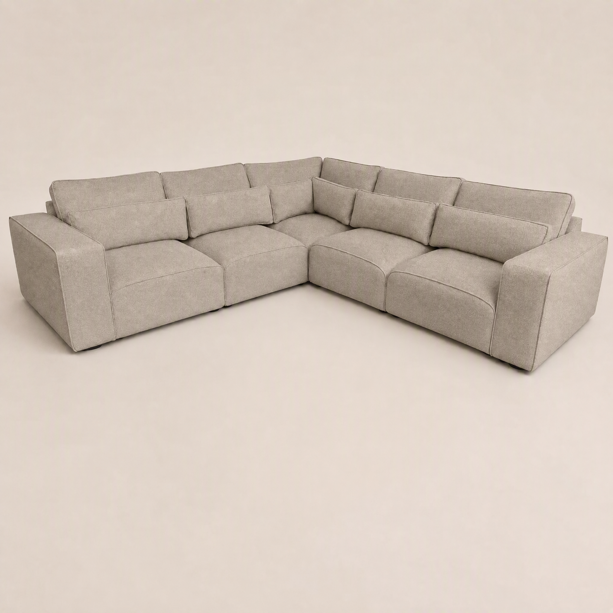 Maison 5 Piece Double Corner Sofa - Luxe Chenille Summer Beach
