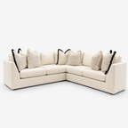 Lena Sofa Range — Style 1 — cold light grey clean studio