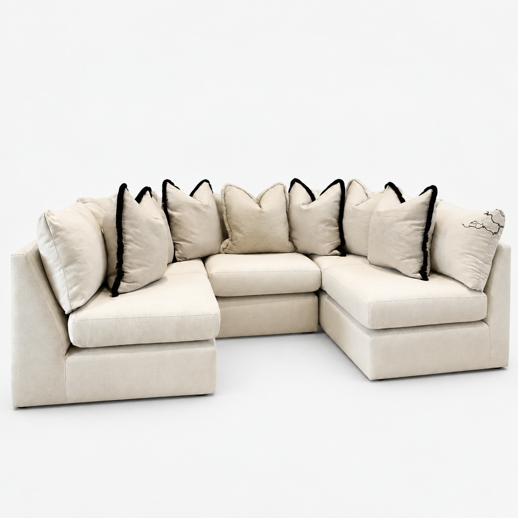 Lena Sofa Range — Style 2 — cold light grey clean studio
