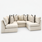 Lena Sofa Range — Style 2 — cold light grey clean studio