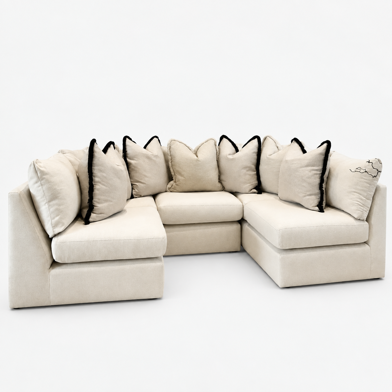 Lena Sofa Range — Style 2 — cold light grey clean studio