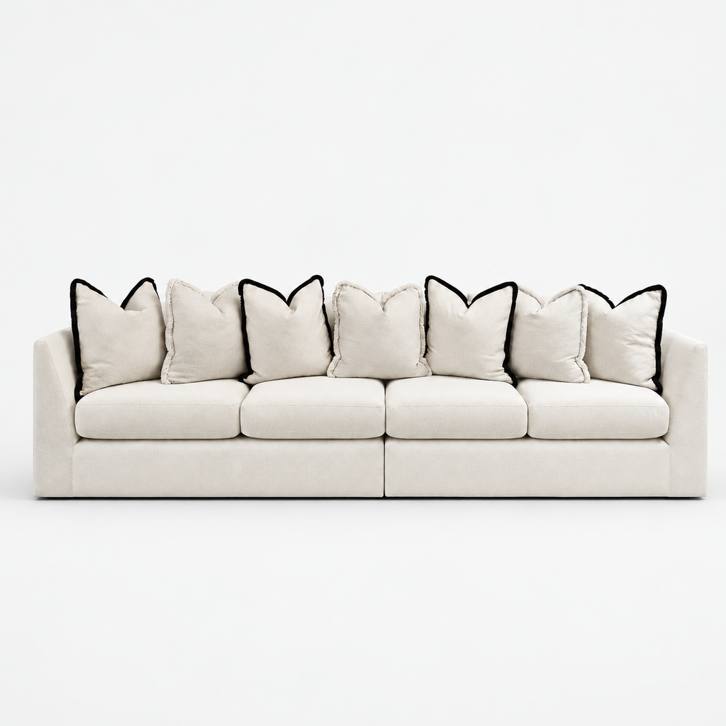 Lena Sofa Range — Style 3 — cold light grey clean studio