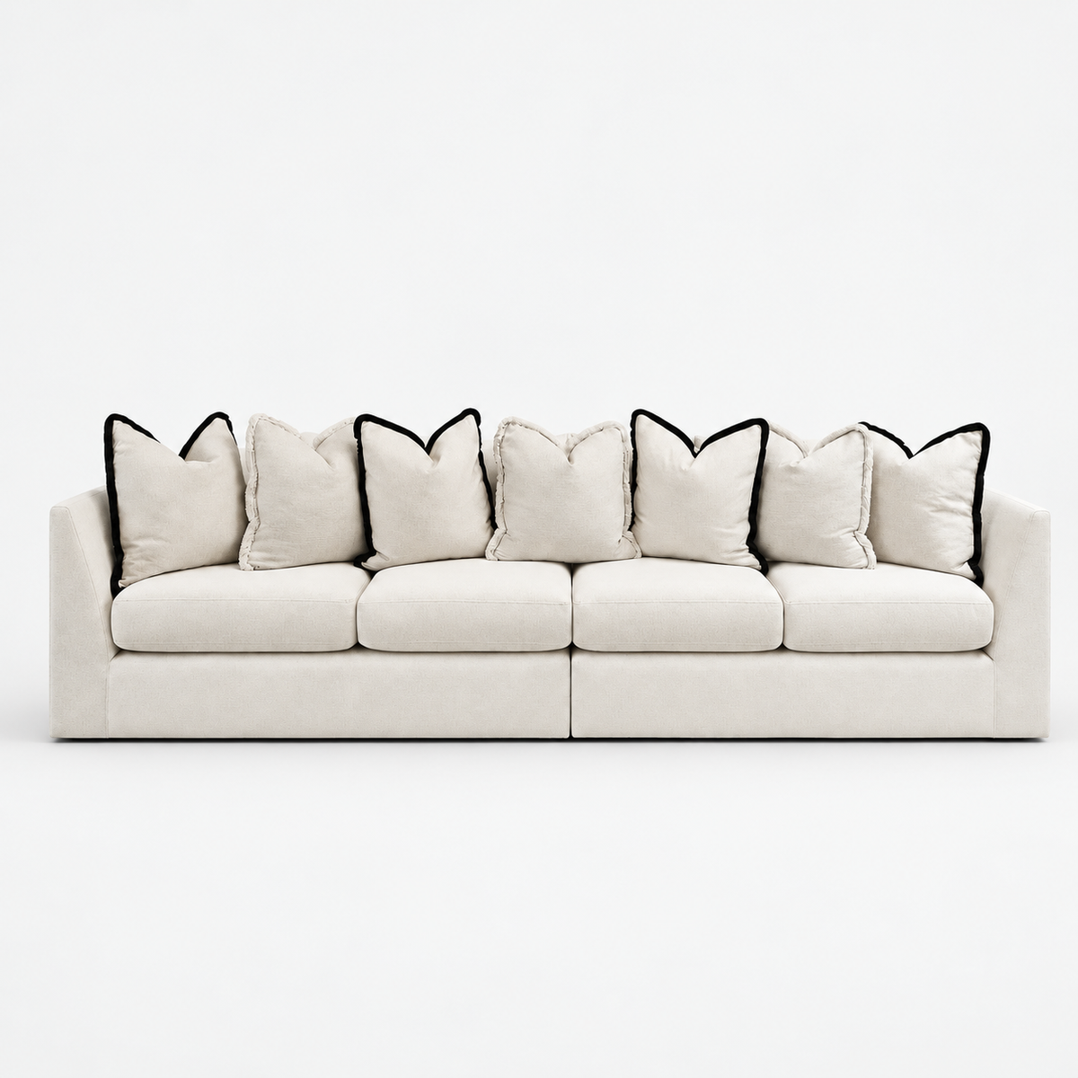 Lena Sofa Range — Style 3 — cold light grey clean studio