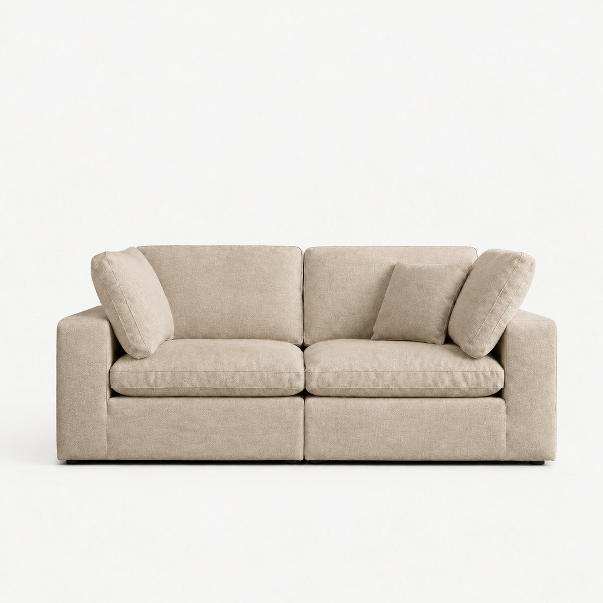 Linara 2 Piece Feather Modular Sofa — Summer Beach — clean studio