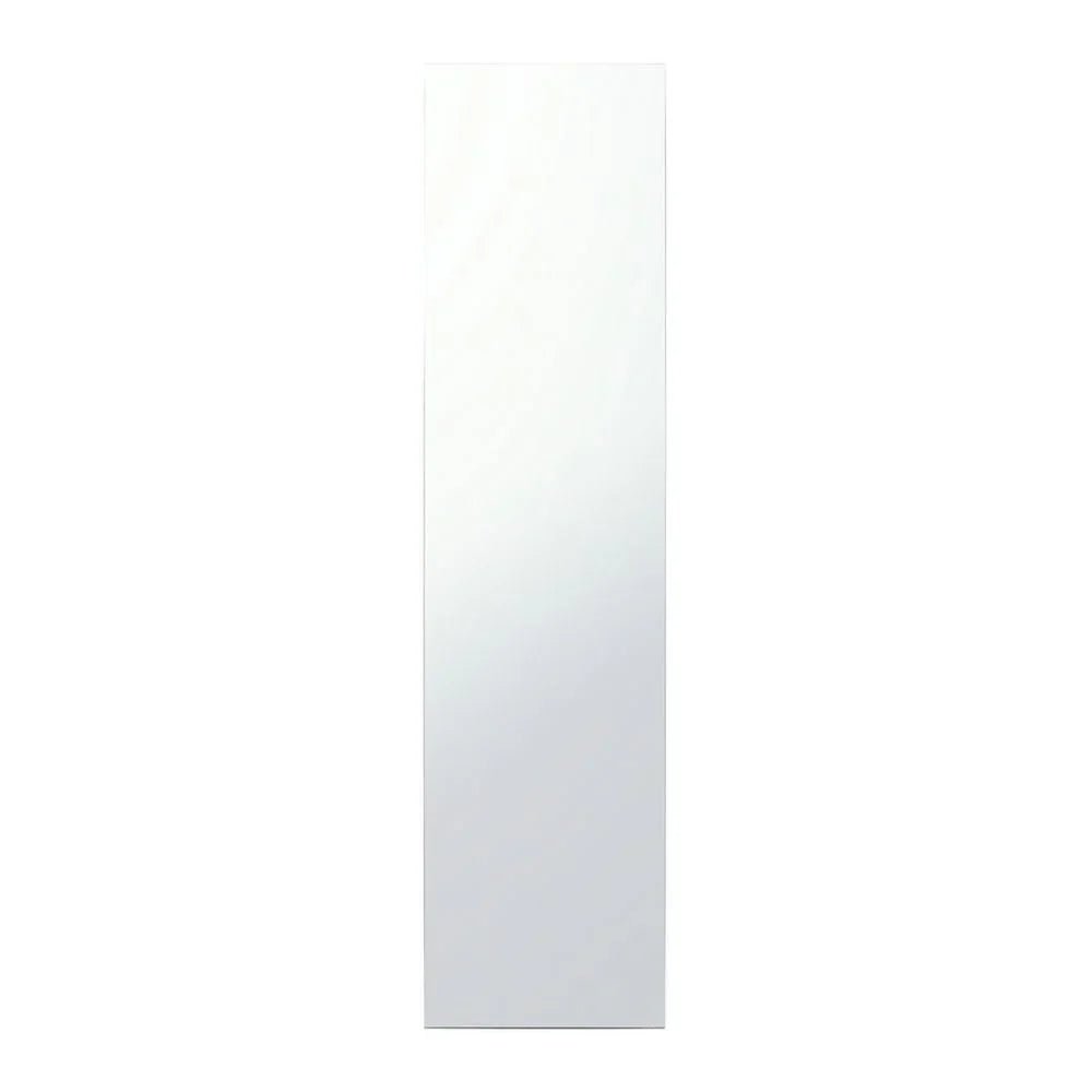 Full-length wall mirror with slim frame, perfect for modern home decor and bedroom spaces.