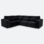 Maison 4 Piece Modular Single Corner Sofa - Midnight Noir clean product image