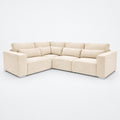 Maison 4 Piece Modular Single Corner Sofa - Vanilla Cream clean product image