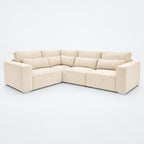 Maison 4 Piece Modular Single Corner Sofa - Vanilla Cream clean product image