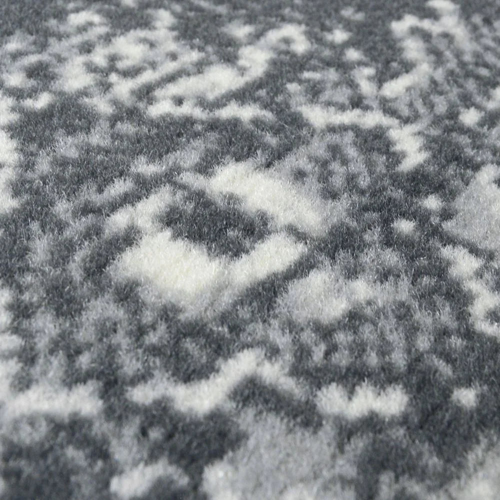 Luxury grey and white patterned sofa fabric texture close-up