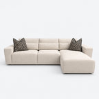 Maison 3 Seater Chaise Sofa - Vanilla Cream - Right Hand Facing clean studio
