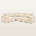 Cream modular corner sofa with plush cushions and modern design for luxury living rooms