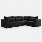 Maison 5 Piece Double Corner Sofa - Black Storm