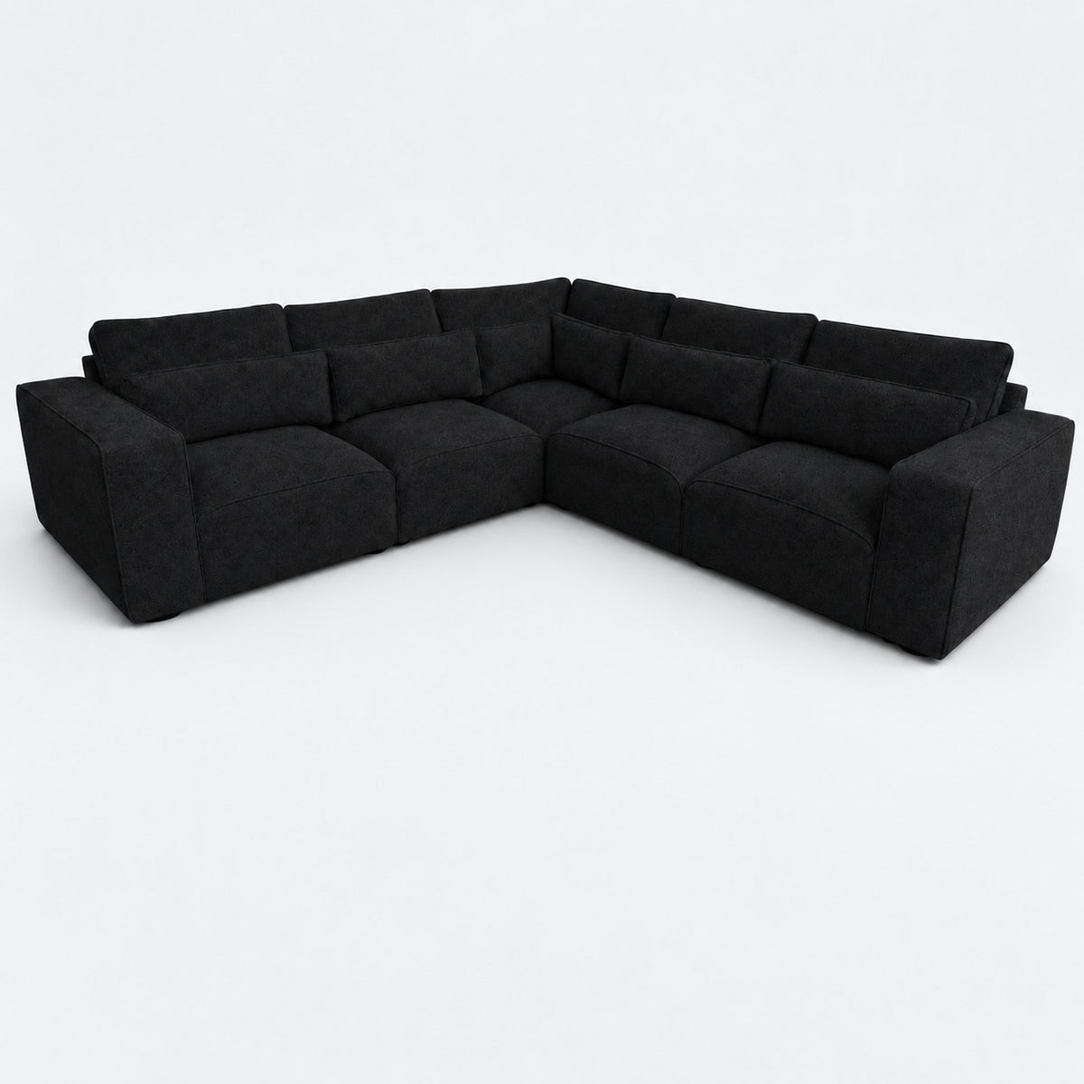 Maison 5 Piece Double Corner Sofa - Black Top