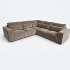 Maison 5 Piece Double Corner Sofa - Champagne Mink