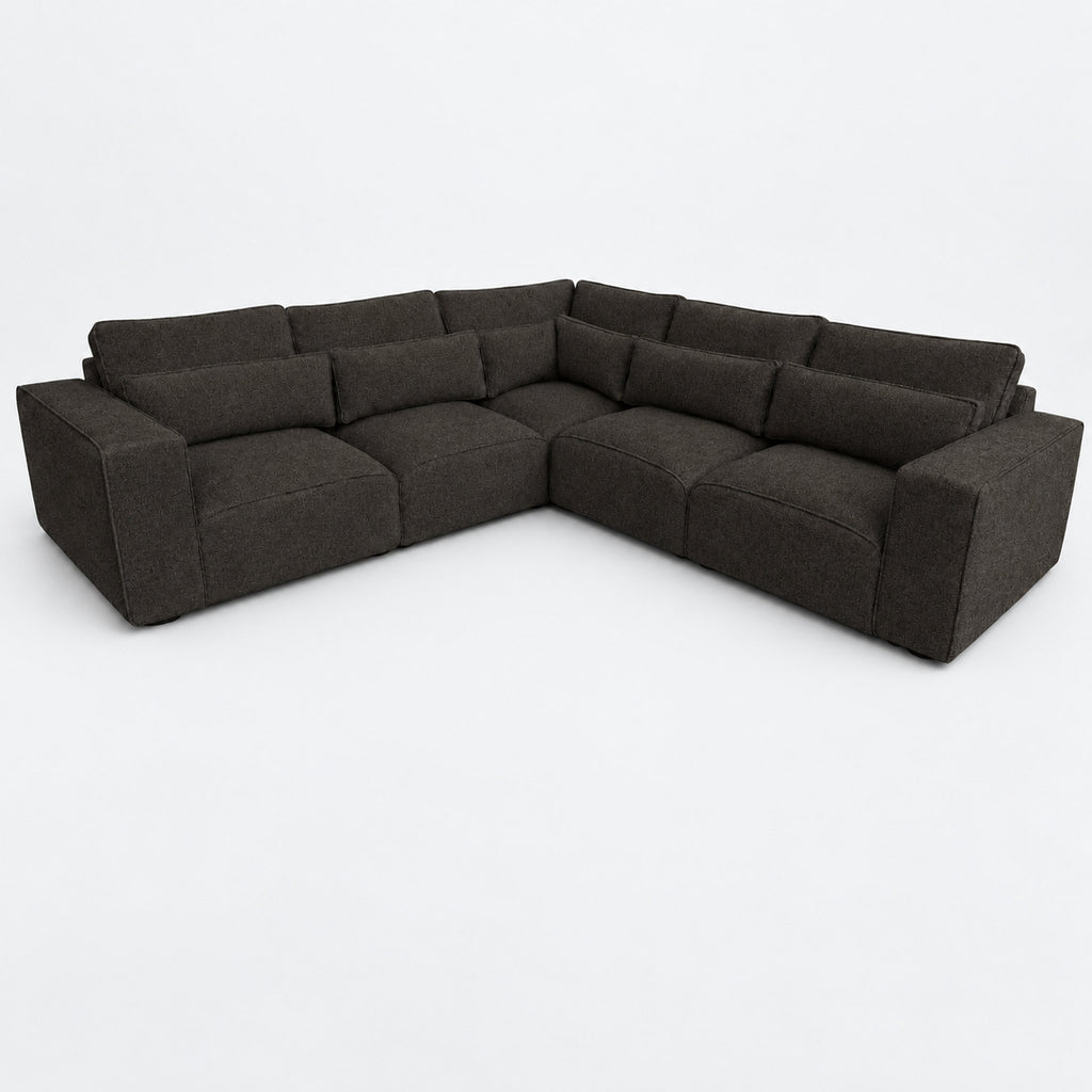 Maison 5 Piece Double Corner Sofa - Double Espresso