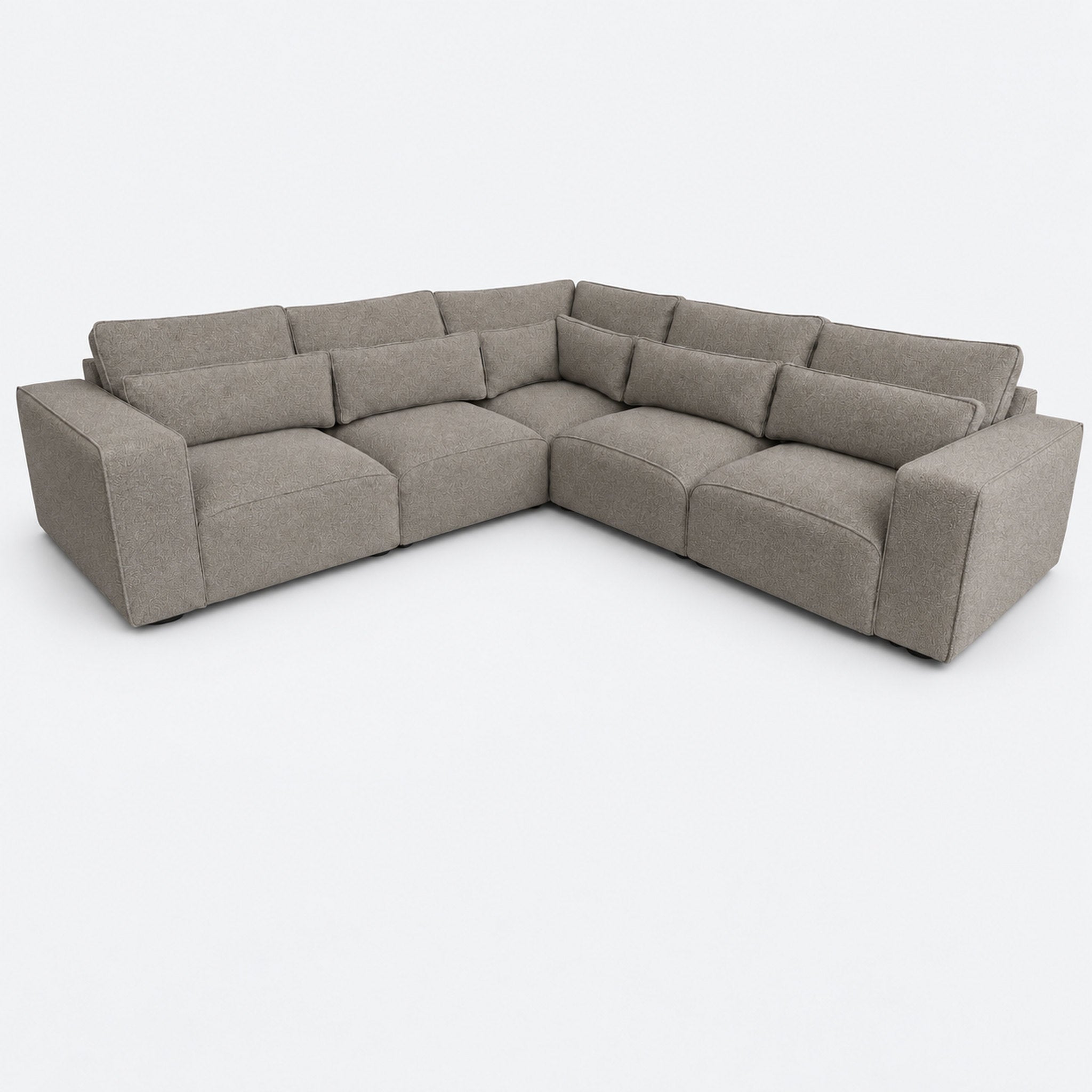 Maison 5 Piece Double Corner Sofa - Latte