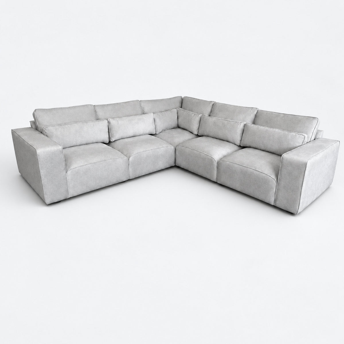 Maison 5 Piece Double Corner Sofa - Silver