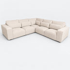 Maison 5 Piece Double Corner Sofa - Vanilla Cream