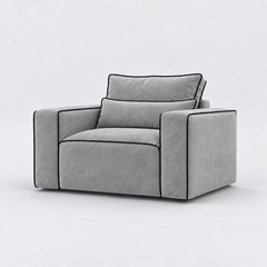 Silver With Black Piping