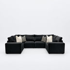 Maison Closed-End U-Shape Sofa - Midnight Noir