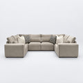 Maison Closed-End U-Shape Sofa - Vanilla Cream