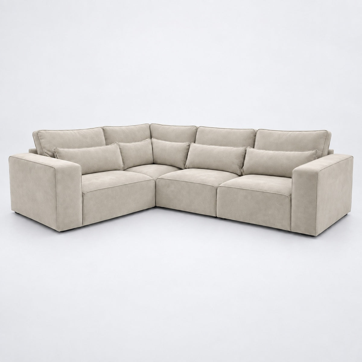 Maison 4 Piece Modular Corner Sofa in Vanilla Cream