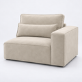 Maison modular Left Hand Facing (LHF) arm piece in Vanilla Cream — product visualisation