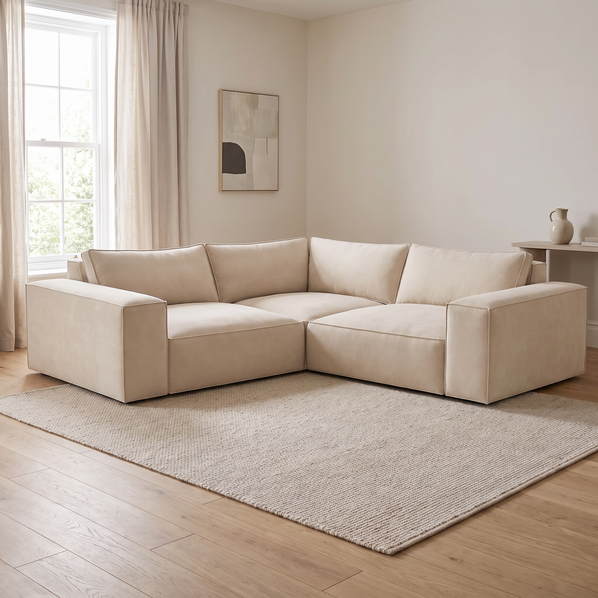 Maison Modular Small Double Corner Sofa — lifestyle room hero