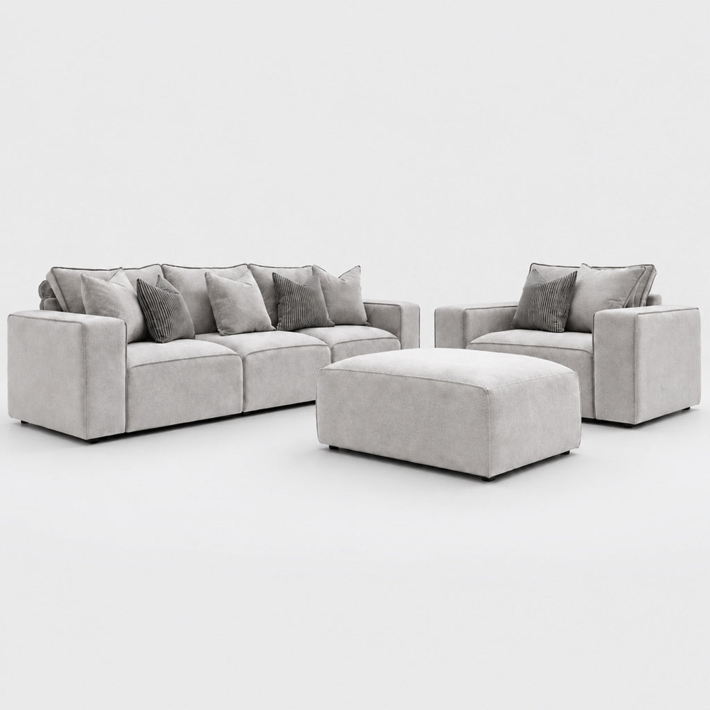 Maison Premium Sofa Set - Silver clean catalogue