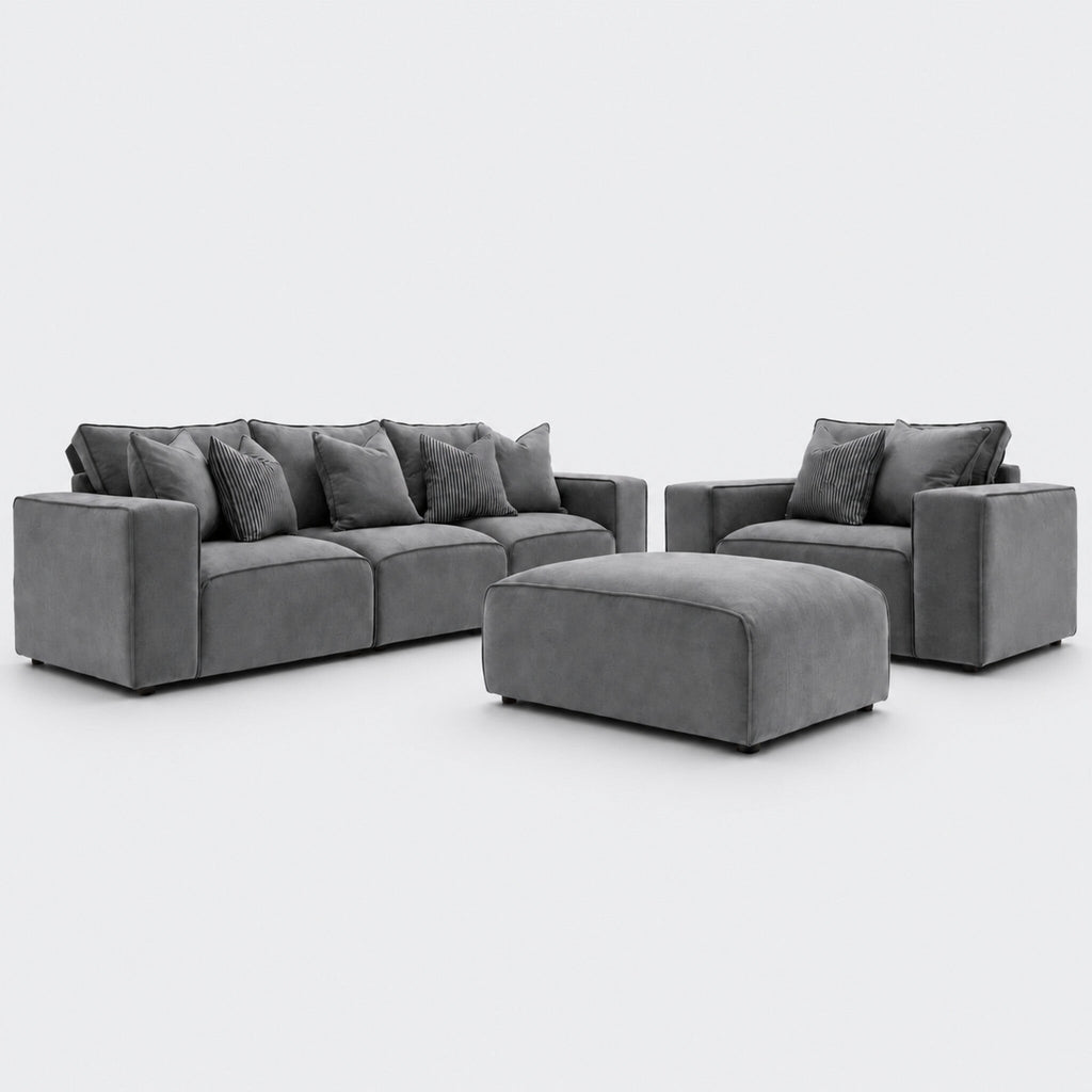 Maison Premium Sofa Set - Smoked Steel clean catalogue