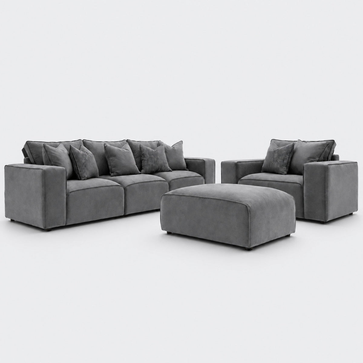 Maison Premium Sofa Set - Smoked Steel clean catalogue