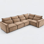 Maison 5 Piece Modular Single Corner Sofa in Caramel Mars
