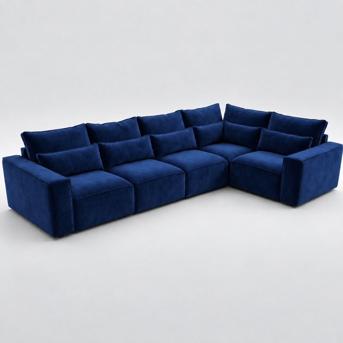 Maison 5 Piece Modular Single Corner Sofa in Pacific