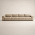 Luxury beige modular sofa with plush cushions, ideal for modern living rooms